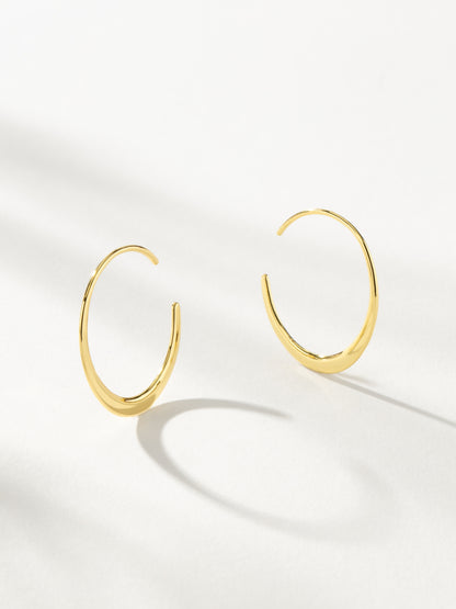 Crescent Hoops | Gold | Product Image | Uncommon James