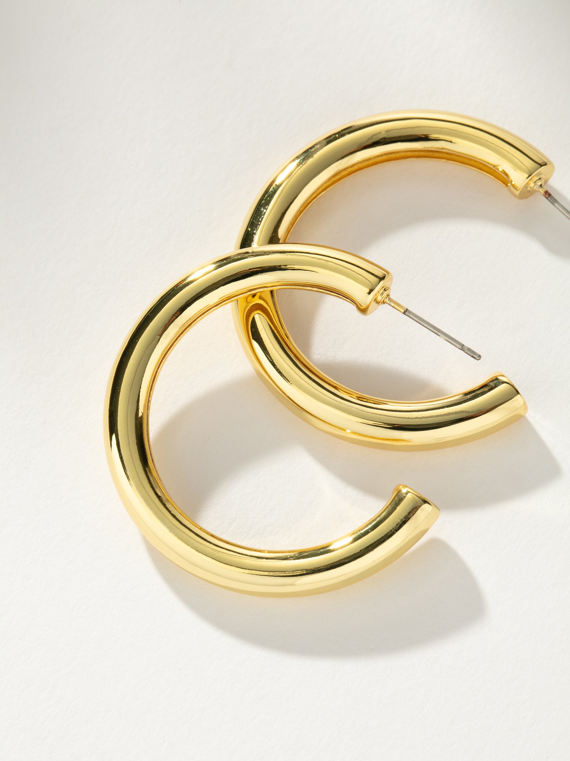 Leading Role Tube Hoops | Gold | Product Detail Image | Uncommon James