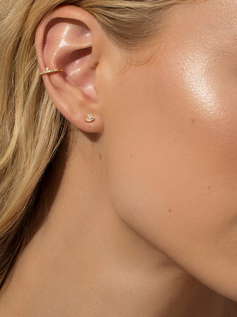 Undeniable Ear Cuff | Gold | Model Image | Uncommon James