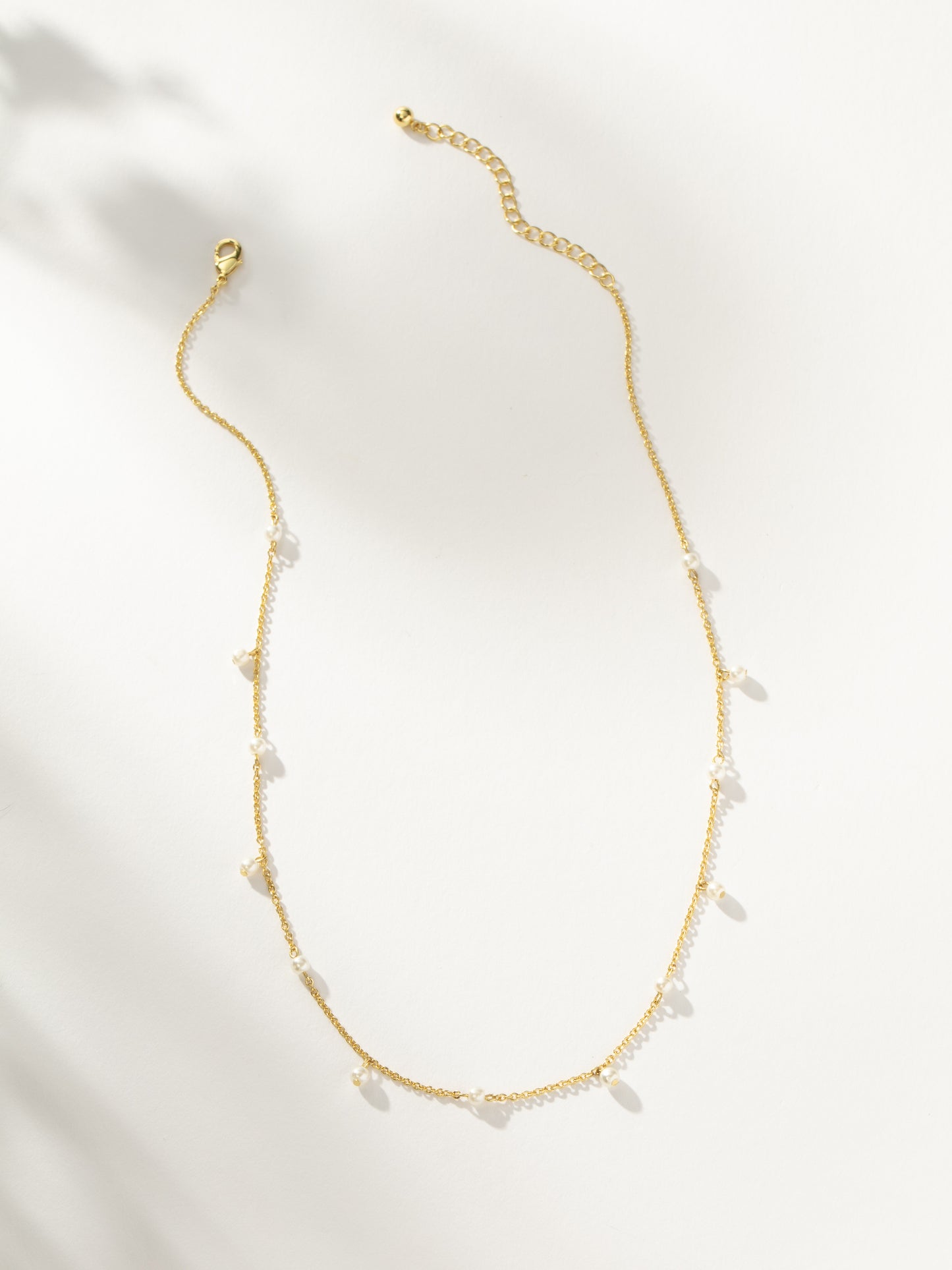 Flirty Pearl Necklace | Gold | Product Image | Uncommon James