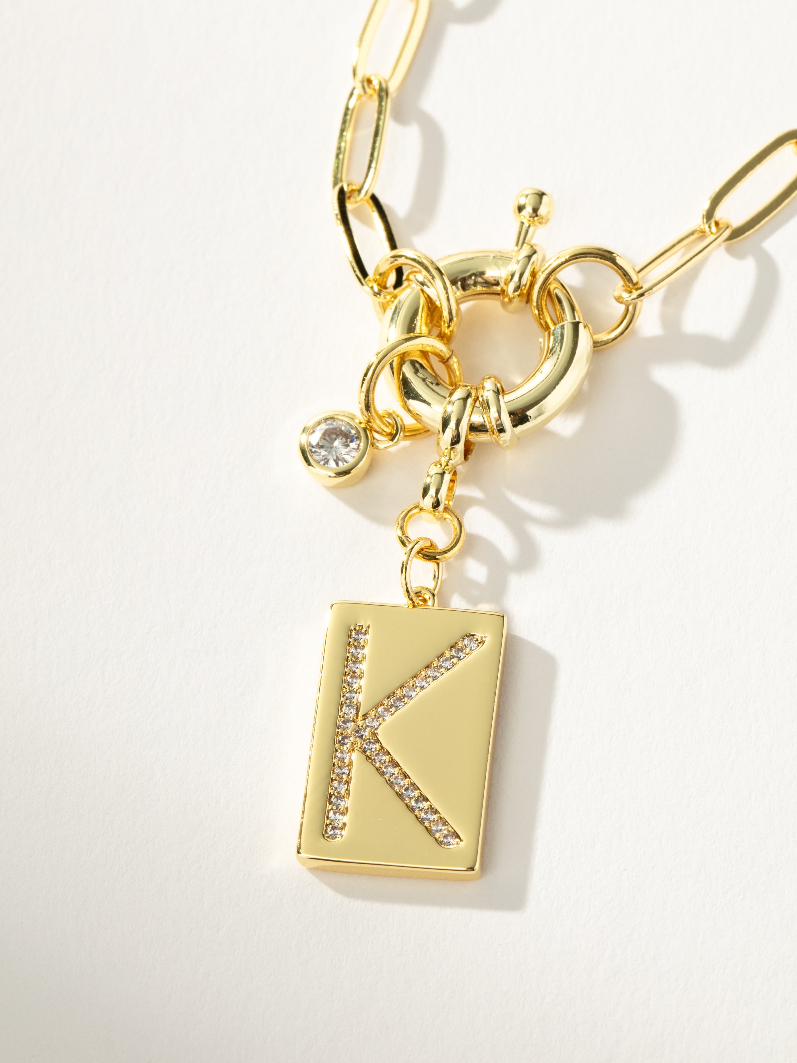 Initial Necklace in Gold |Chain Necklace | Uncommon James