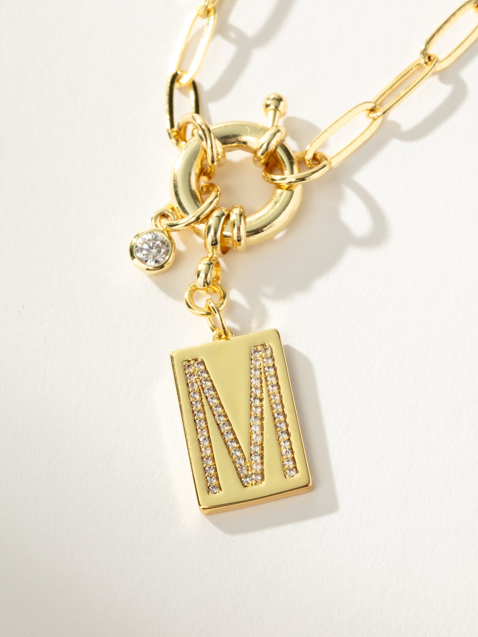 Initial Chain Necklace | Gold M | Product Detail Image | Uncommon James