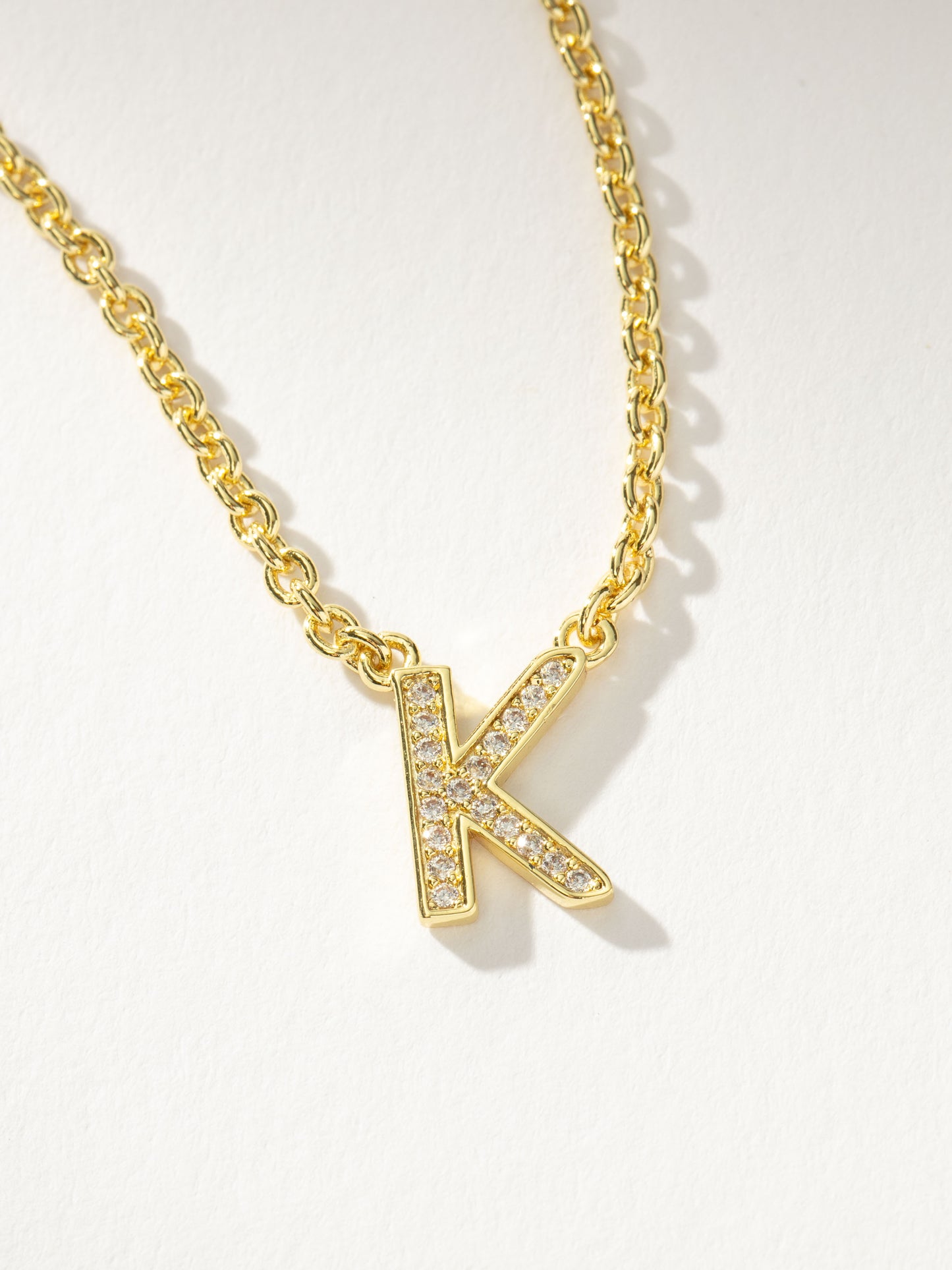 Initial Here Necklace | Gold K | Product Detail Image | Uncommon James