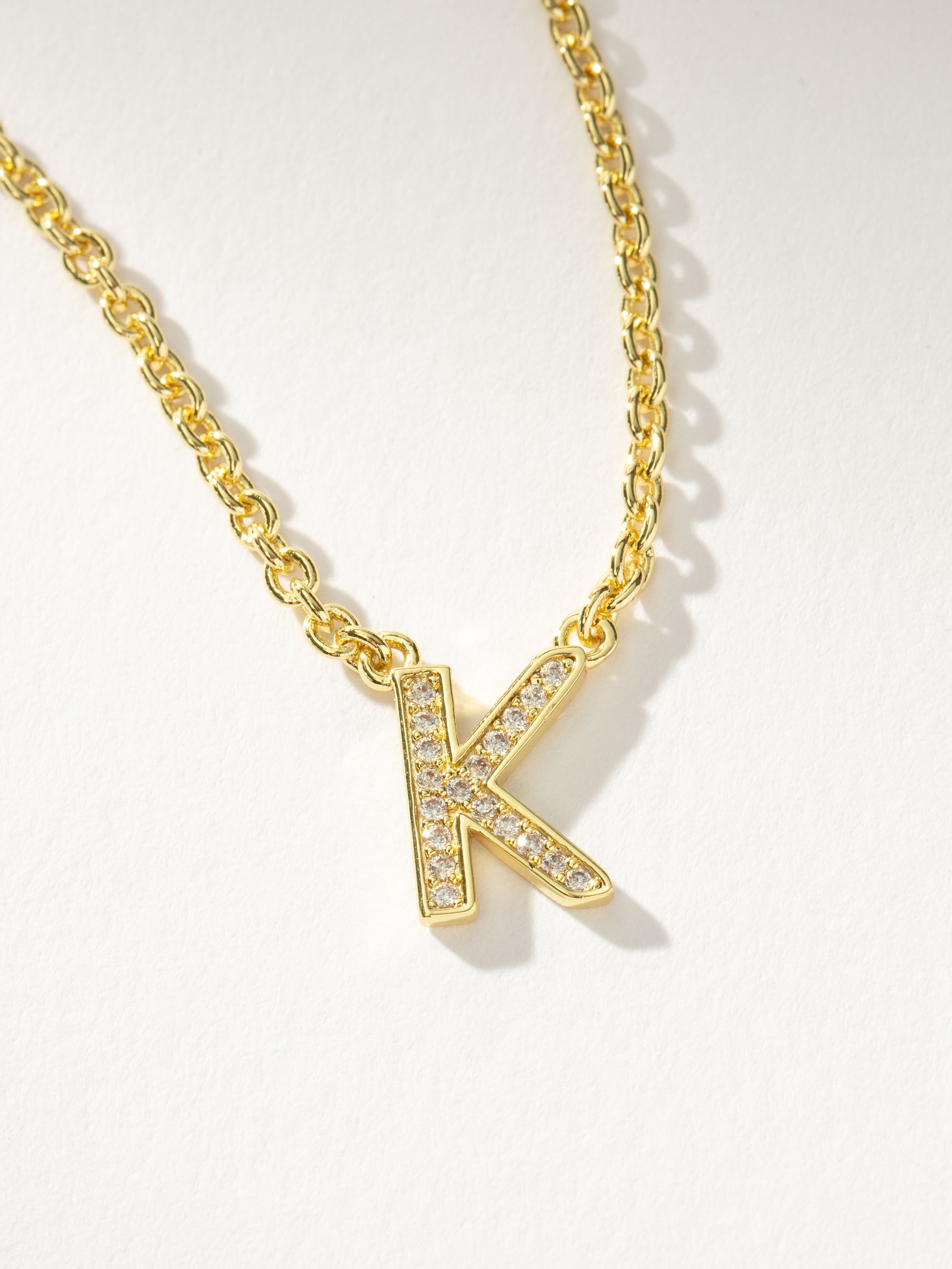 Initial Here Necklace | Gold K | Product Detail Image | Uncommon James