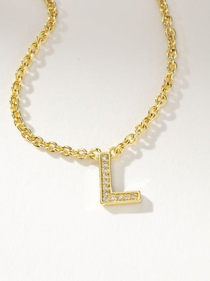 ["Initial Here Necklace ", " Gold L ", " Product Detail Image ", " Uncommon James"]