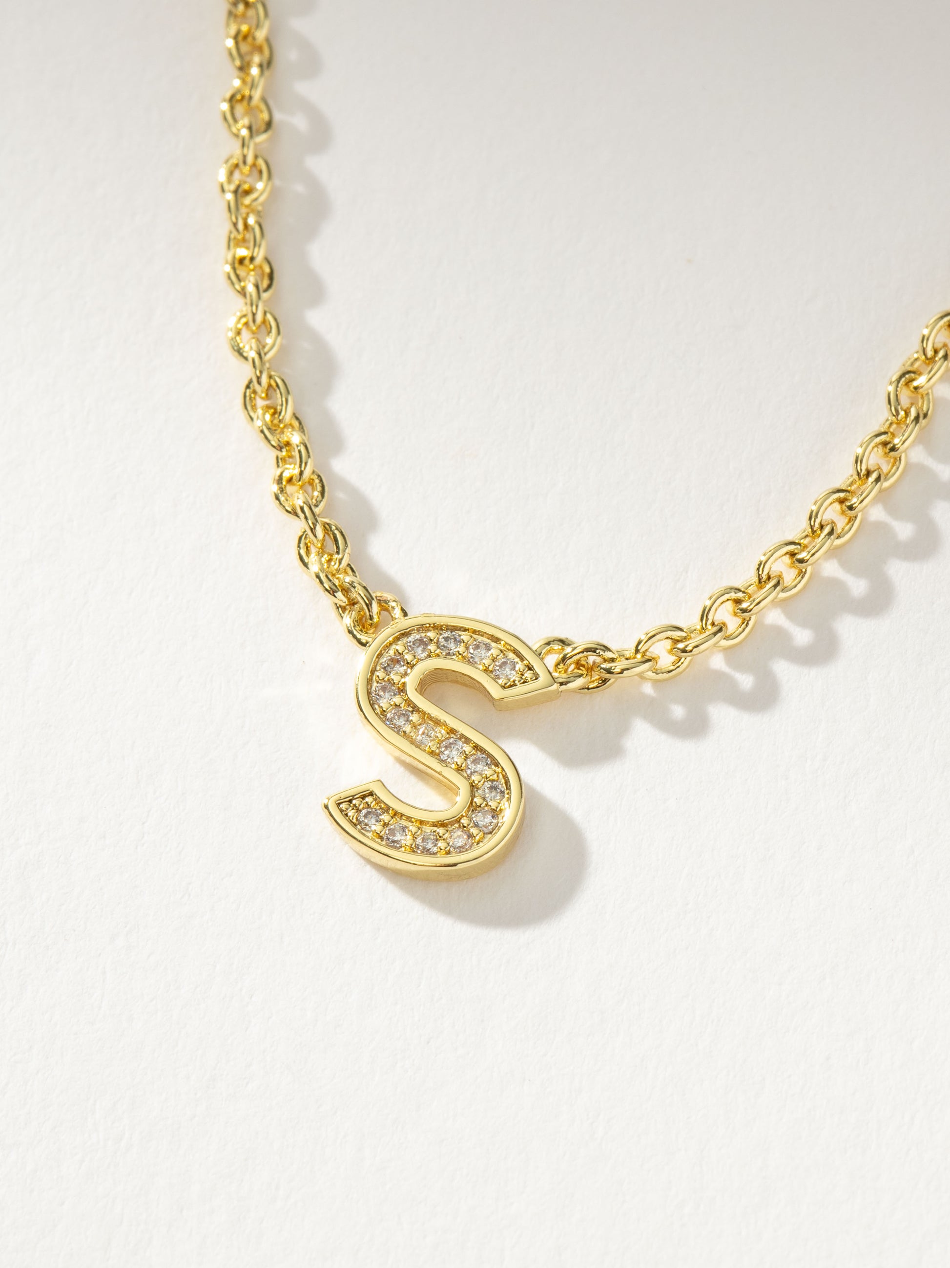 Initial Here Necklace | Gold S | Product Detail Image | Uncommon James