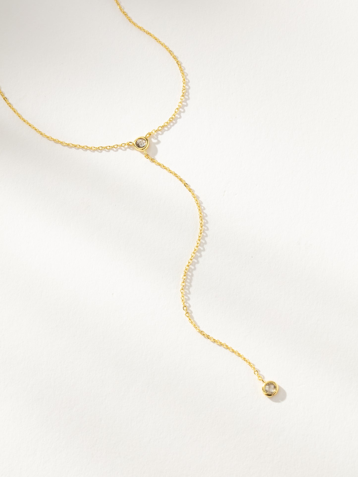Little Things Lariat Necklace | Gold | Product Detail Image | Uncommon James