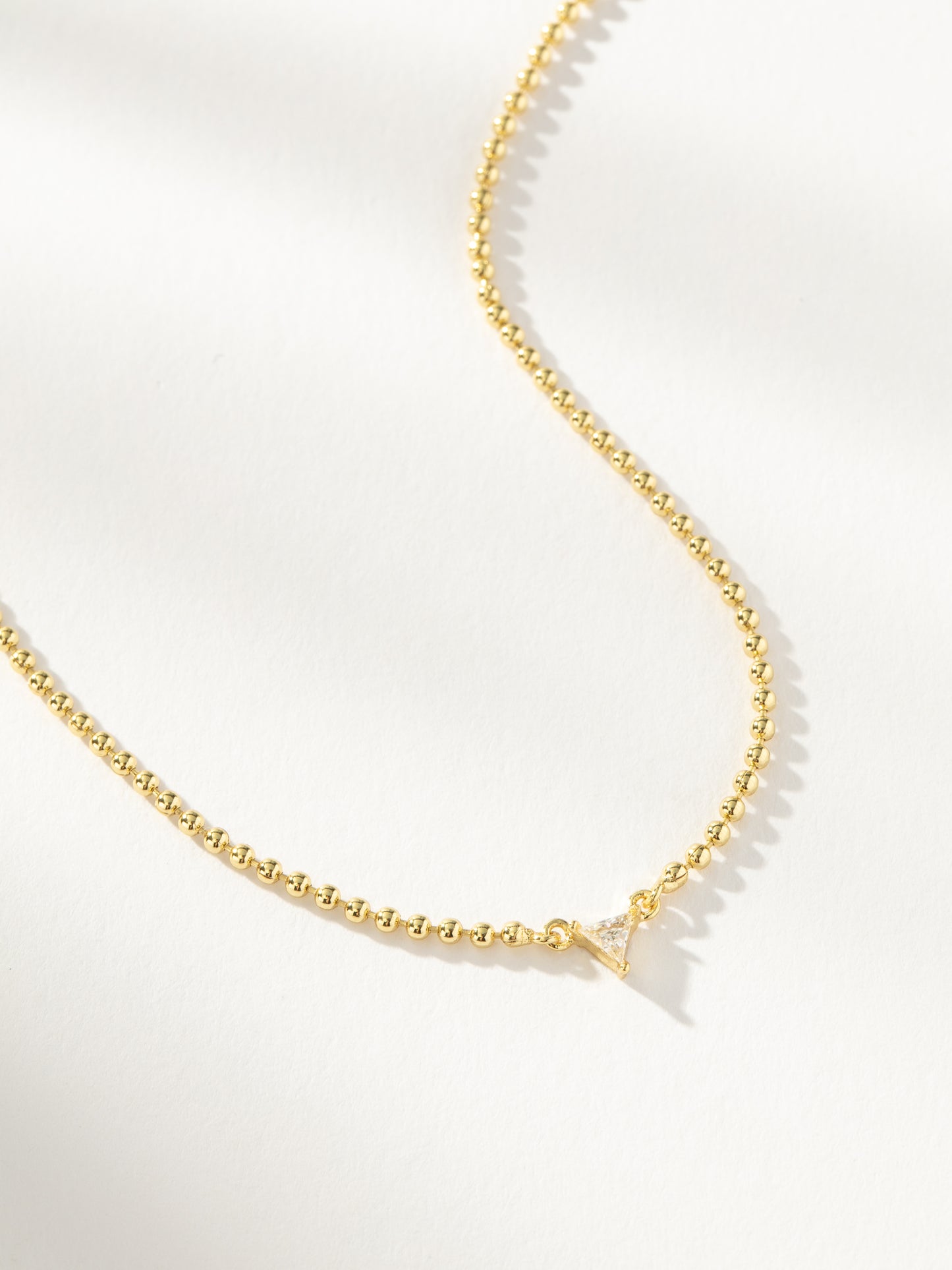 Love Triangle Necklace | Gold | Product Detail Image | Uncommon James