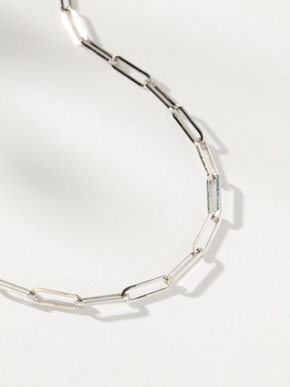 ["Mini Linked Up Necklace ", " Sterling Silver ", " Product Detail Image ", " Uncommon James"]