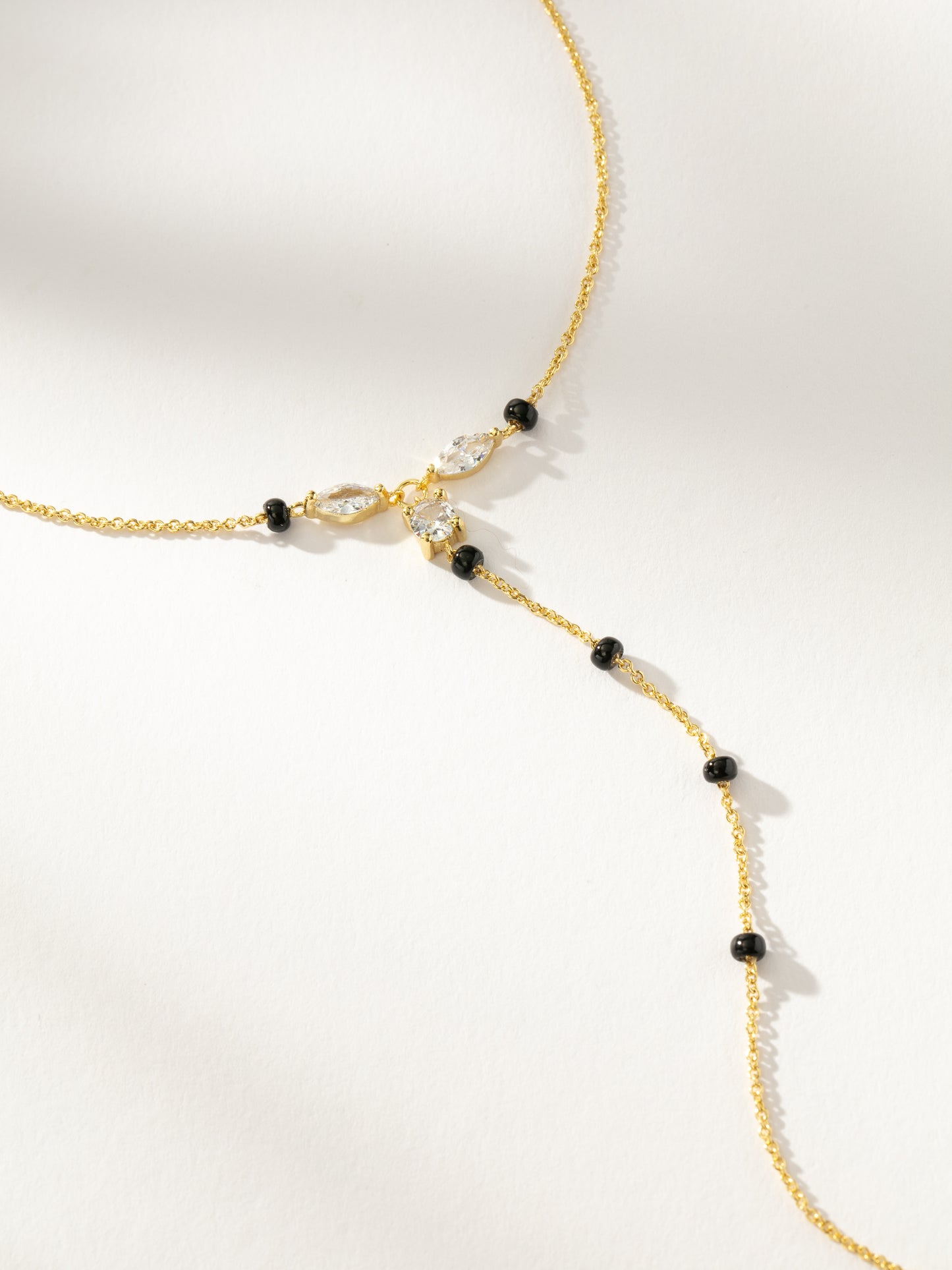 Nightlife Lariat Necklace | Gold | Product Detail Image | Uncommon James