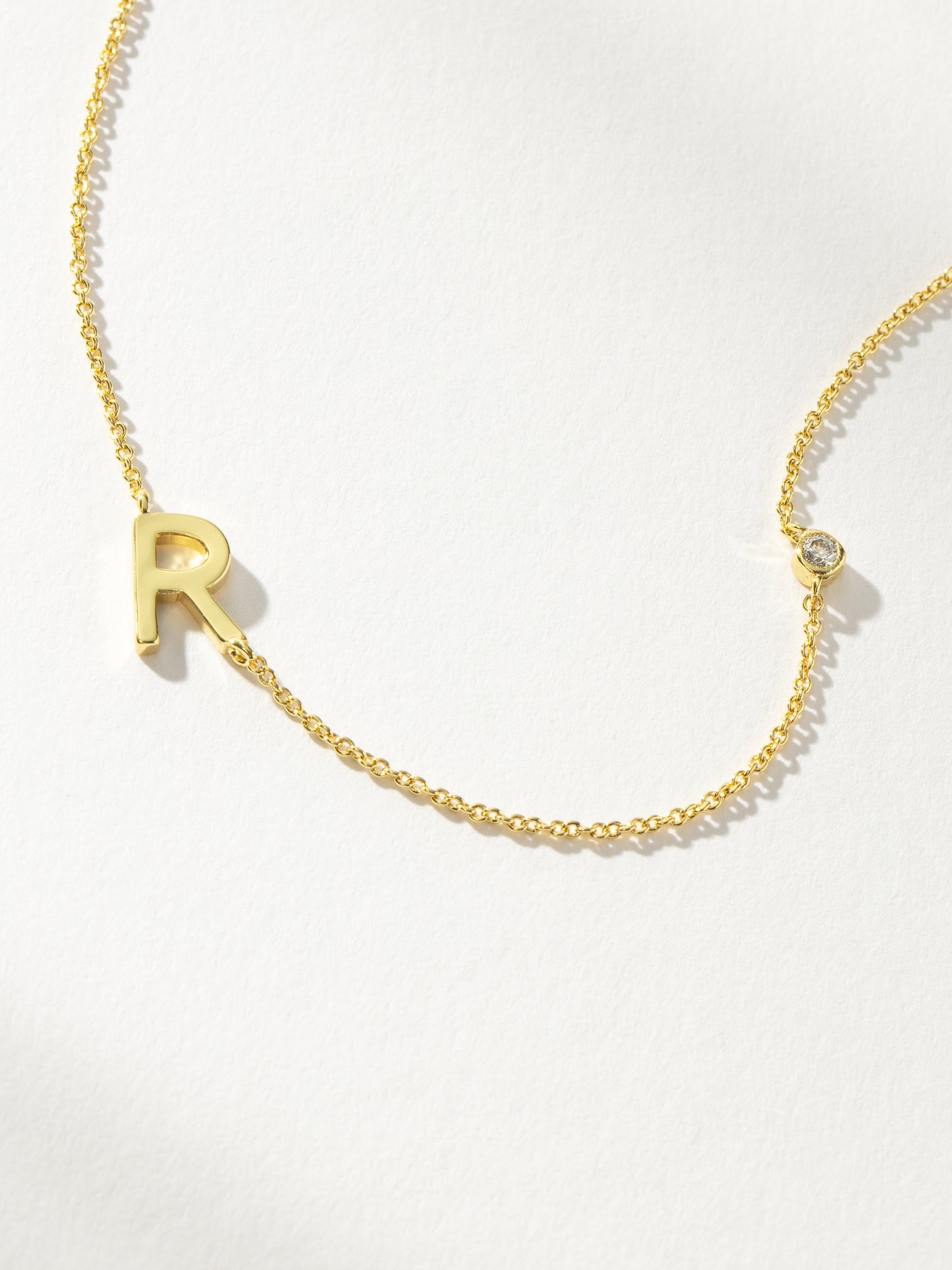Personalized Touch Necklace | Gold R | Product Image | Uncommon James