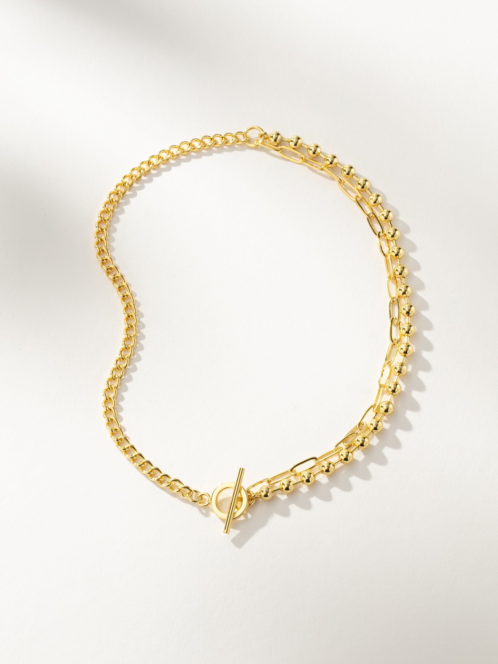 Three's a Party Chain Necklace | Gold | Product Image | Uncommon James