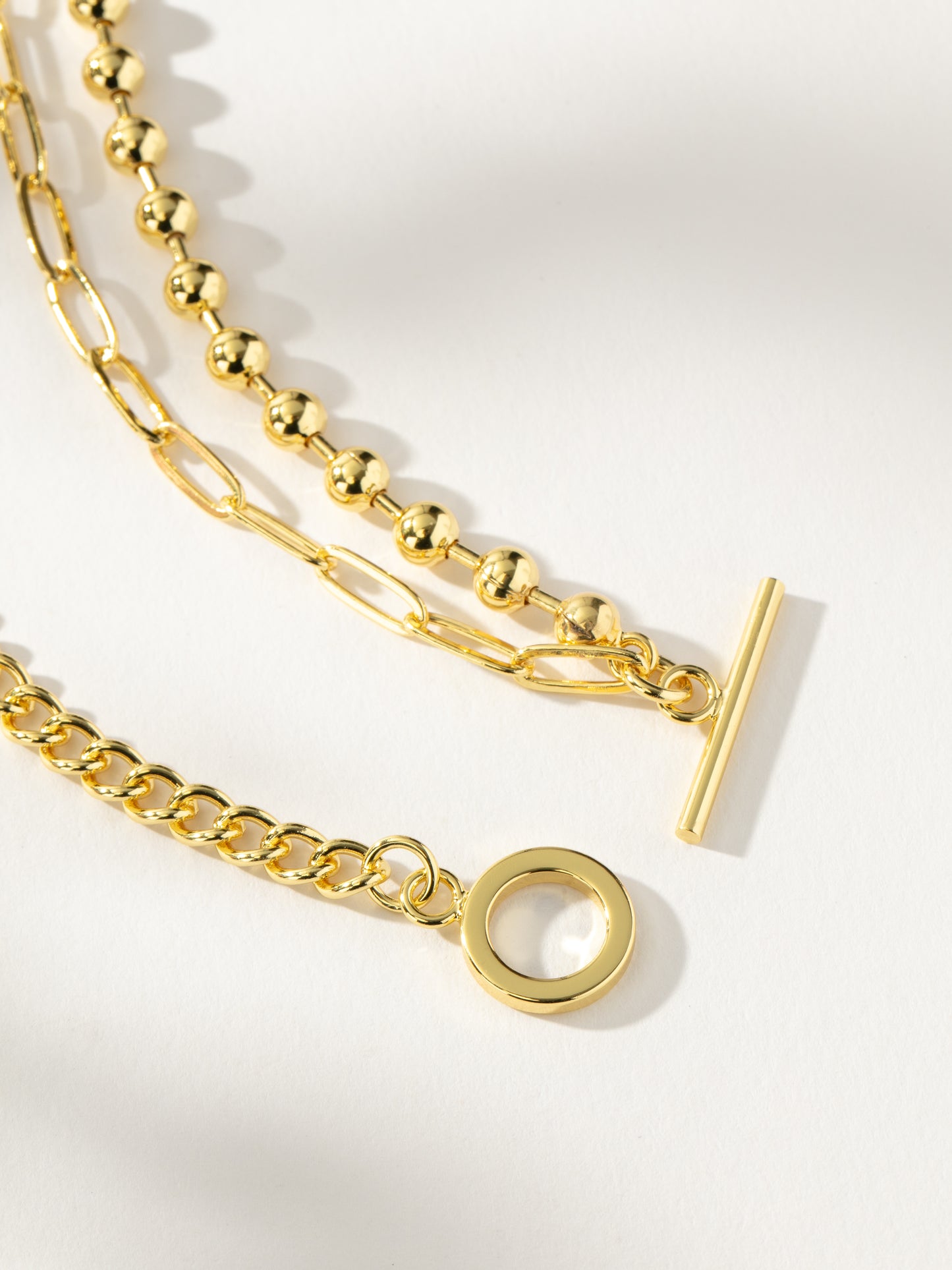 Three's a Party Chain Necklace | Gold | Product Detail Image 2 | Uncommon James