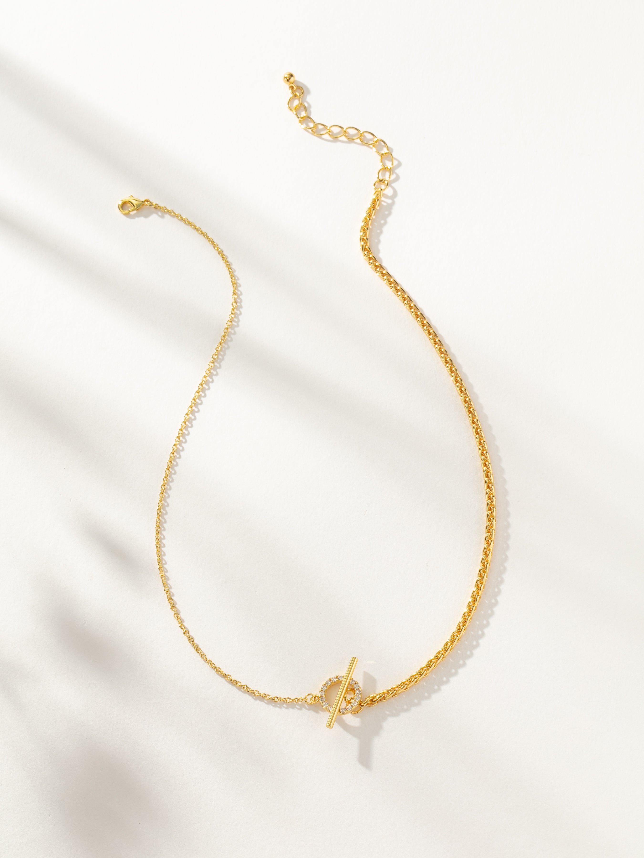 Gold Turn It Up Dainty + Thick Double Chain Necklace | Uncommon James