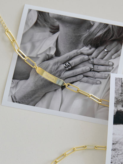 ["Mama Chain and Bar Bracelet"]