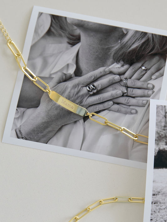 Mama Chain and Bar Bracelet