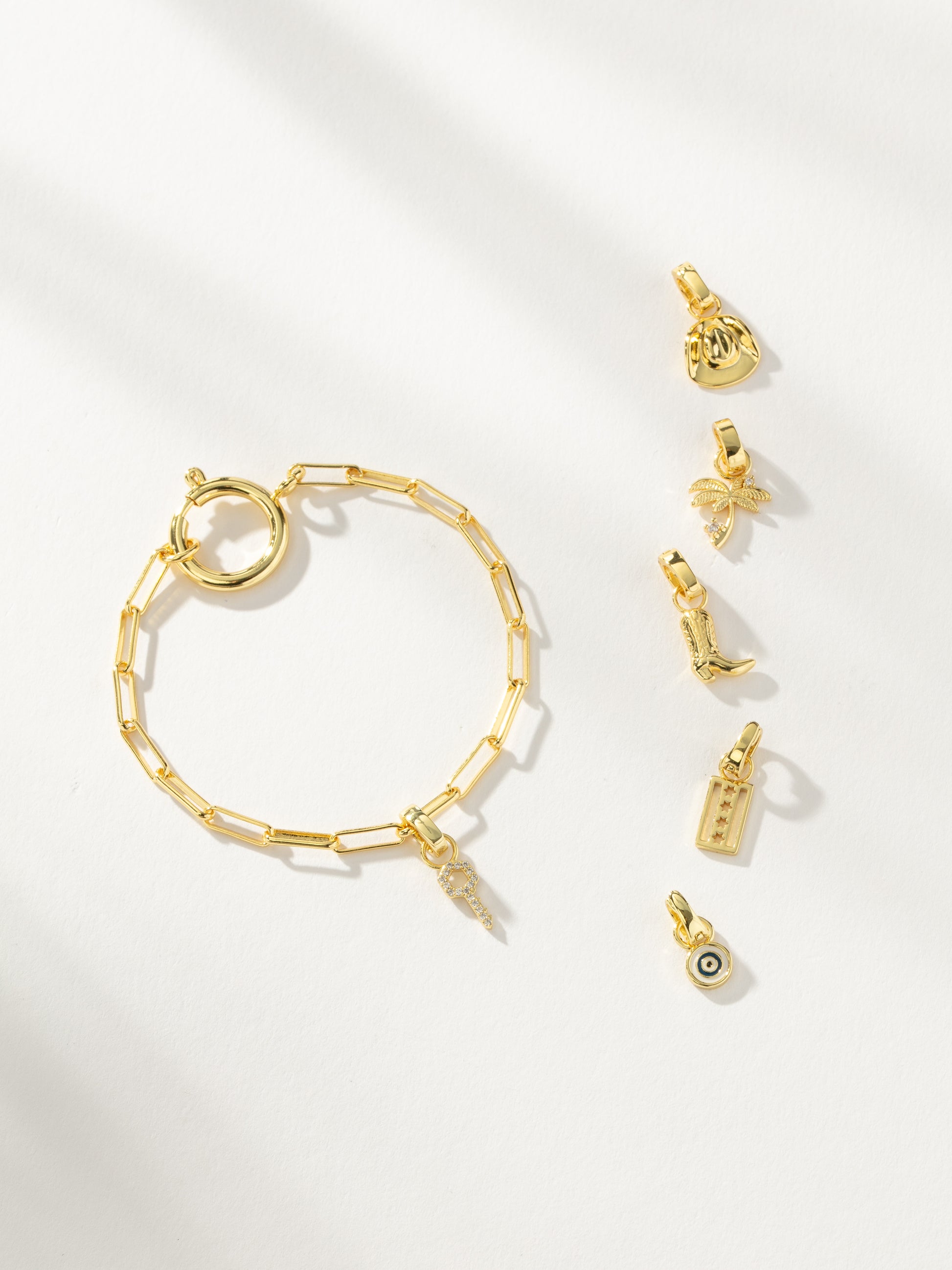 Charm Bracelet | Gold | Product Detail Image 3 | Uncommon James