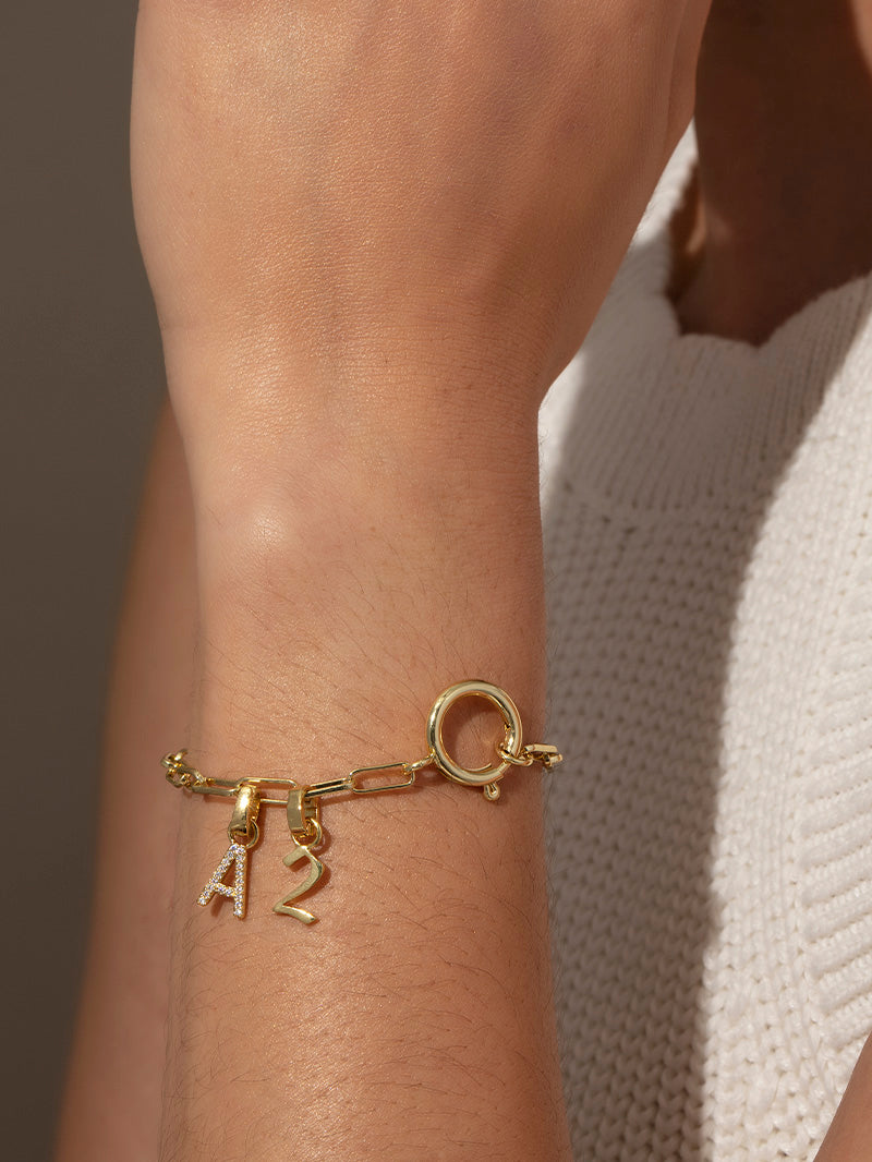 Charm Bracelet | Gold | Model Image 2 | Uncommon James