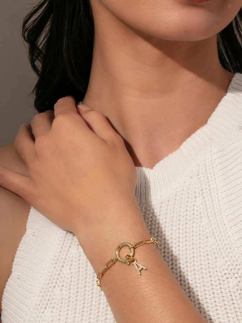 Charm Bracelet | Gold | Model Image 3 | Uncommon James