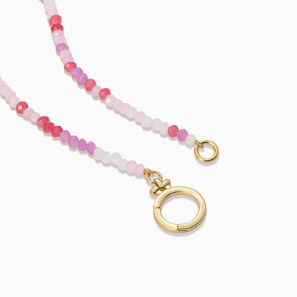 ["Coastal Beaded Bracelet ", " Pink/White ", " Product Detail Image ", " Uncommon James"]