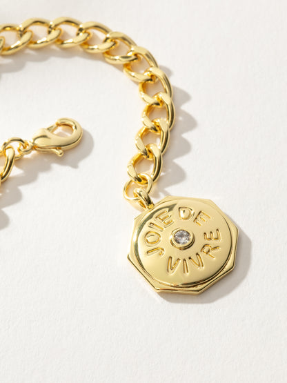 ["Joie De Vivre Bracelet ", " Gold ", " Product Detail Image ", " Uncommon James"]