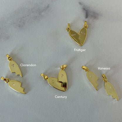 ["Better Together Heart Charms (Set of 2) ", " Gold ", " Lifestyle Image ", " Uncommon James"]