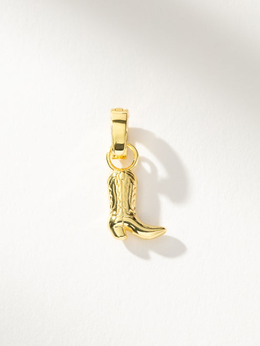 Cowboy Boot Charm | Gold | Product Image | Uncommon James