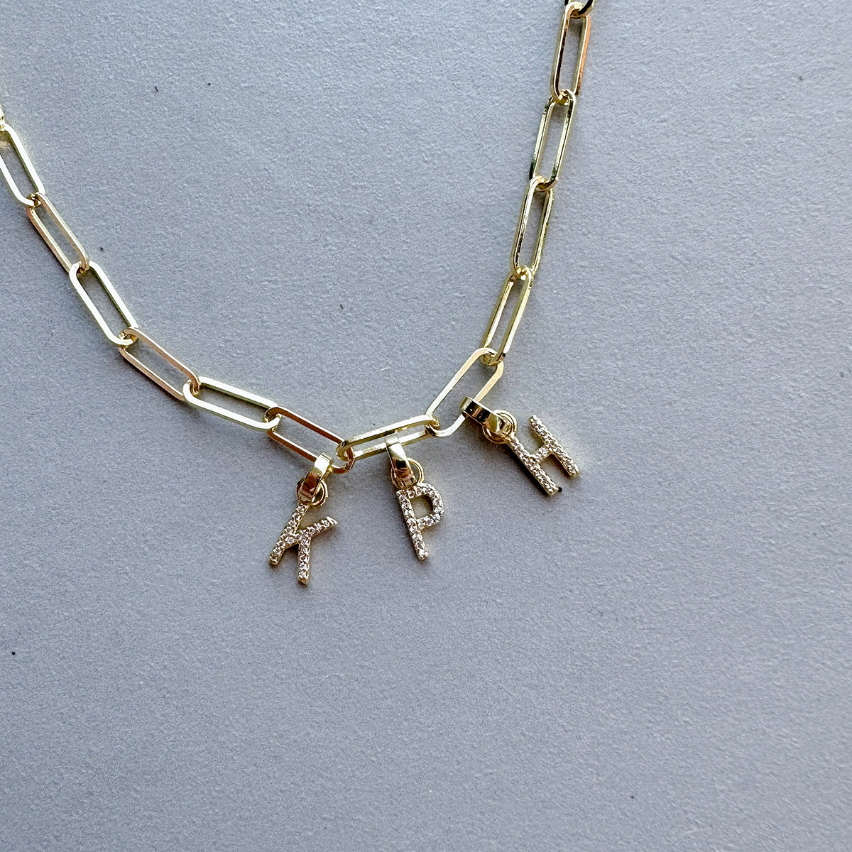 Gold Letter Chain Necklace with Initial T | Women's Jewelry by Uncommon James