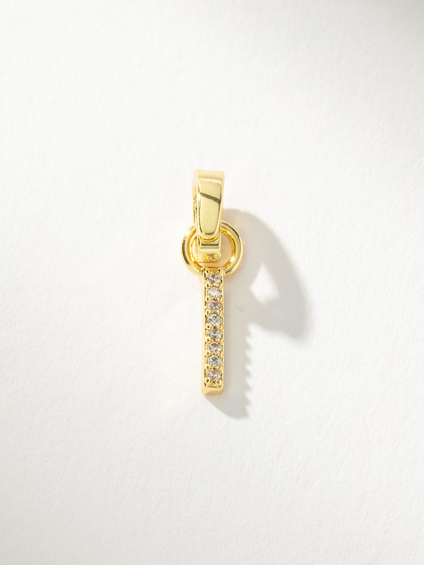 Letter Charm | Gold Clear I | Product Image | Uncommon James