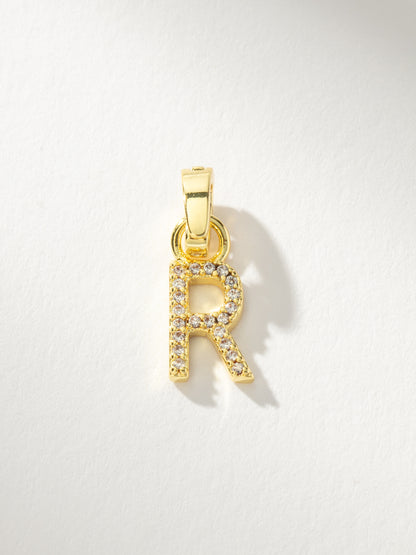 ["Letter Charm ", " Gold Clear R ", " Product Image ", " Uncommon James"]