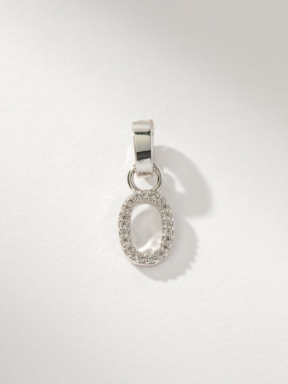 ["Letter Charm ", " Pavé Silver O ", " Product Image ", " Uncommon James"]