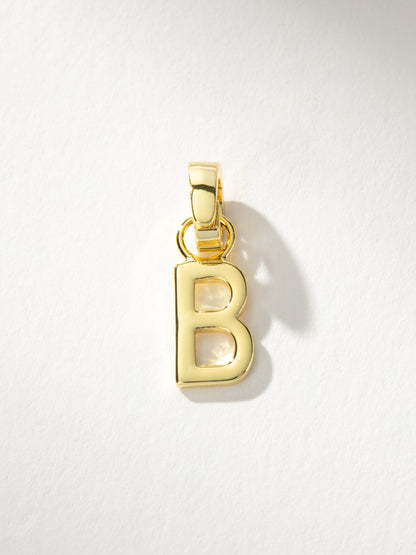 ["Letter Charm ", " Gold Solid B ", " Product Image ", " Uncommon James"]