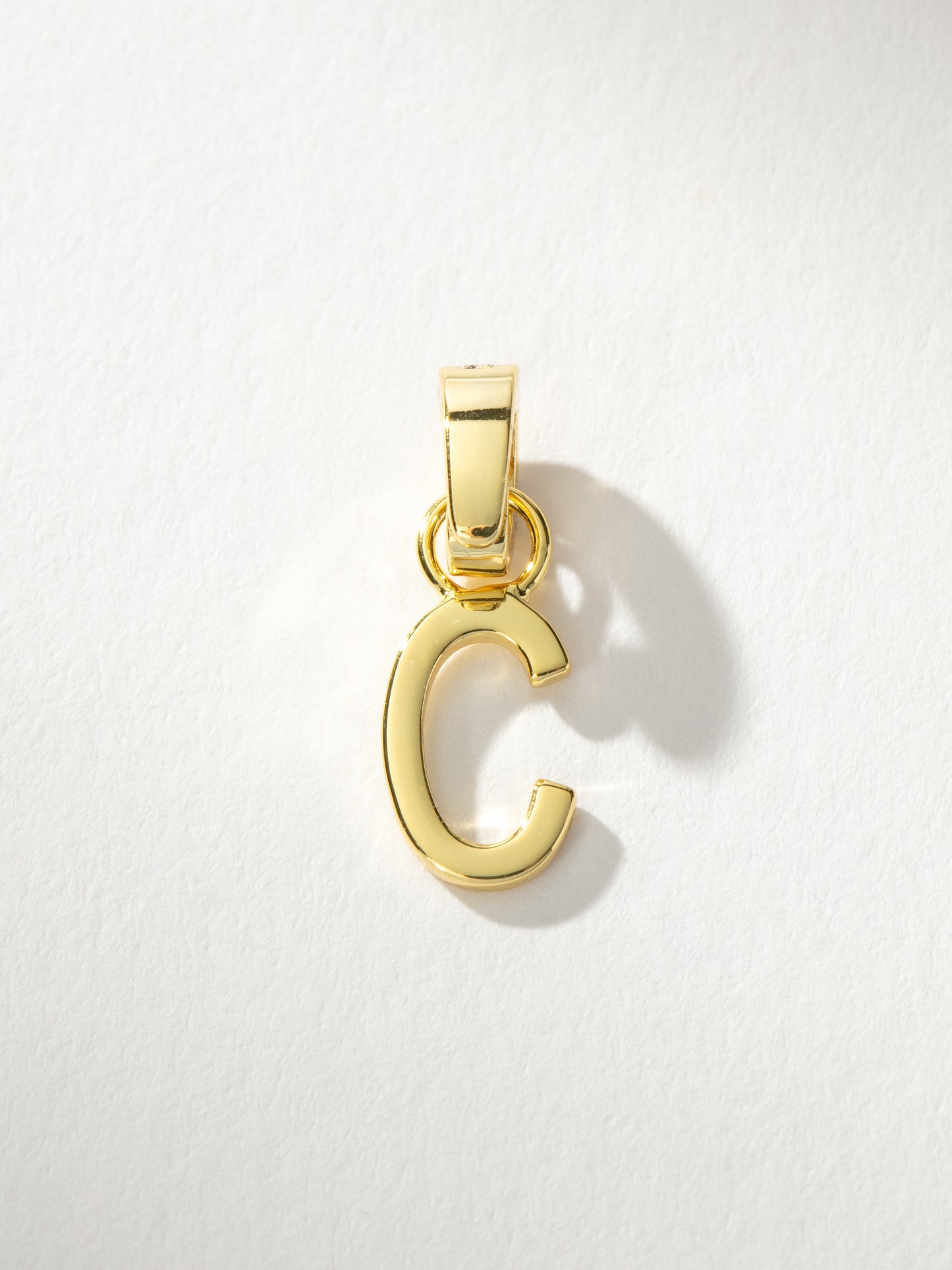 Letter Charm | Gold Solid C | Product Image | Uncommon James
