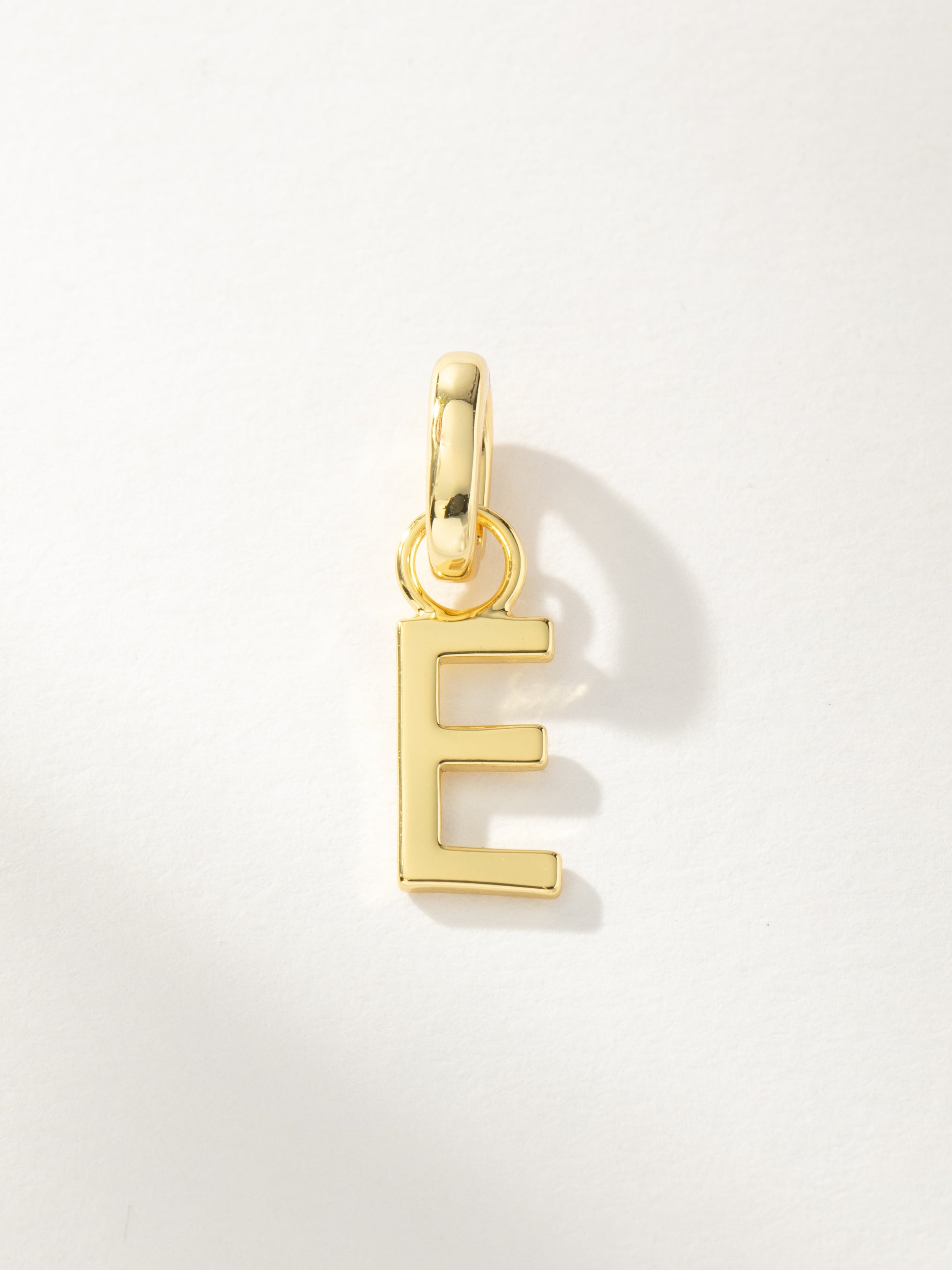 Letter Charm | Gold E | Product Image | Uncommon James