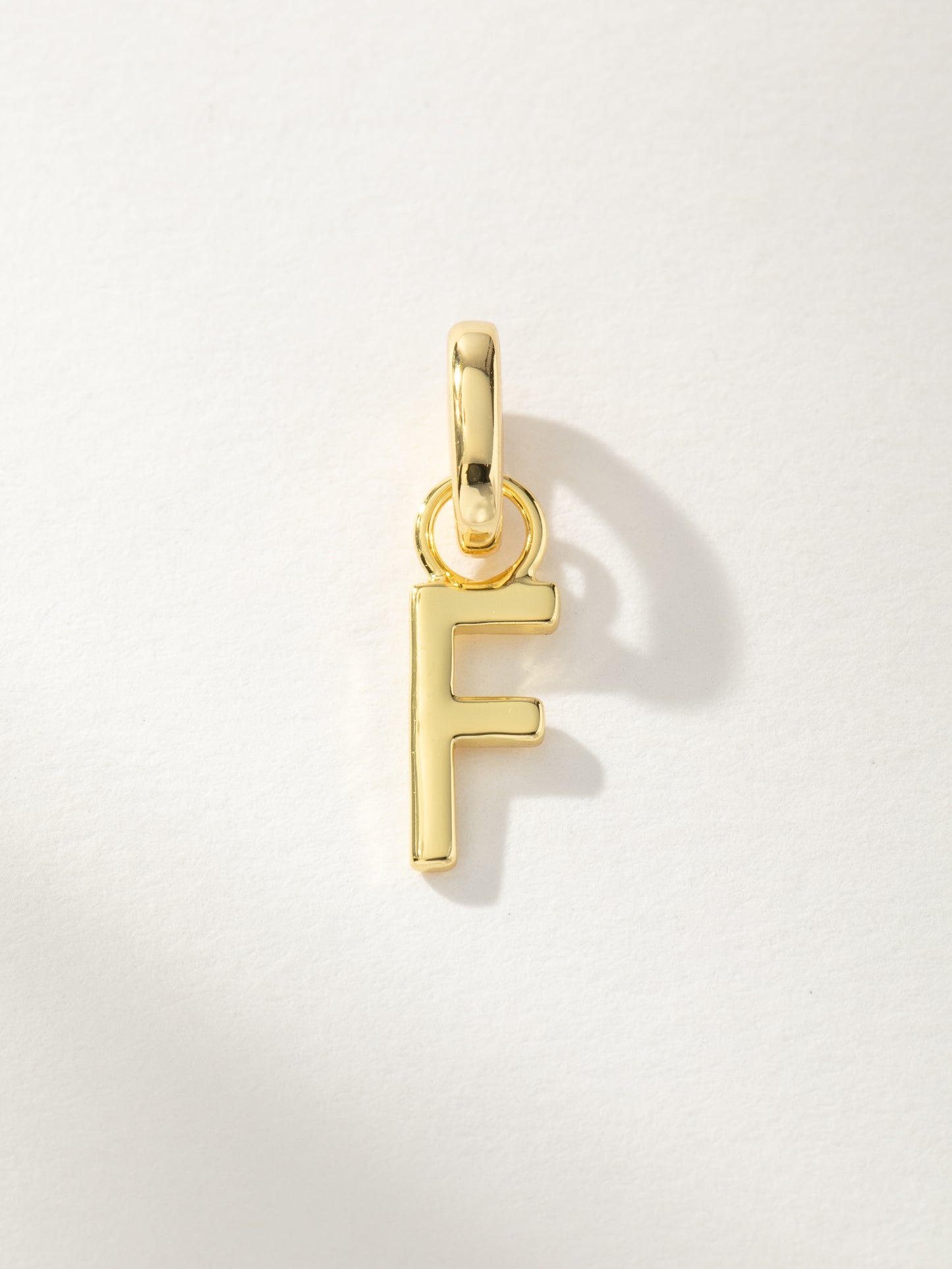 Letter Charm | Gold F | Product Image | Uncommon James