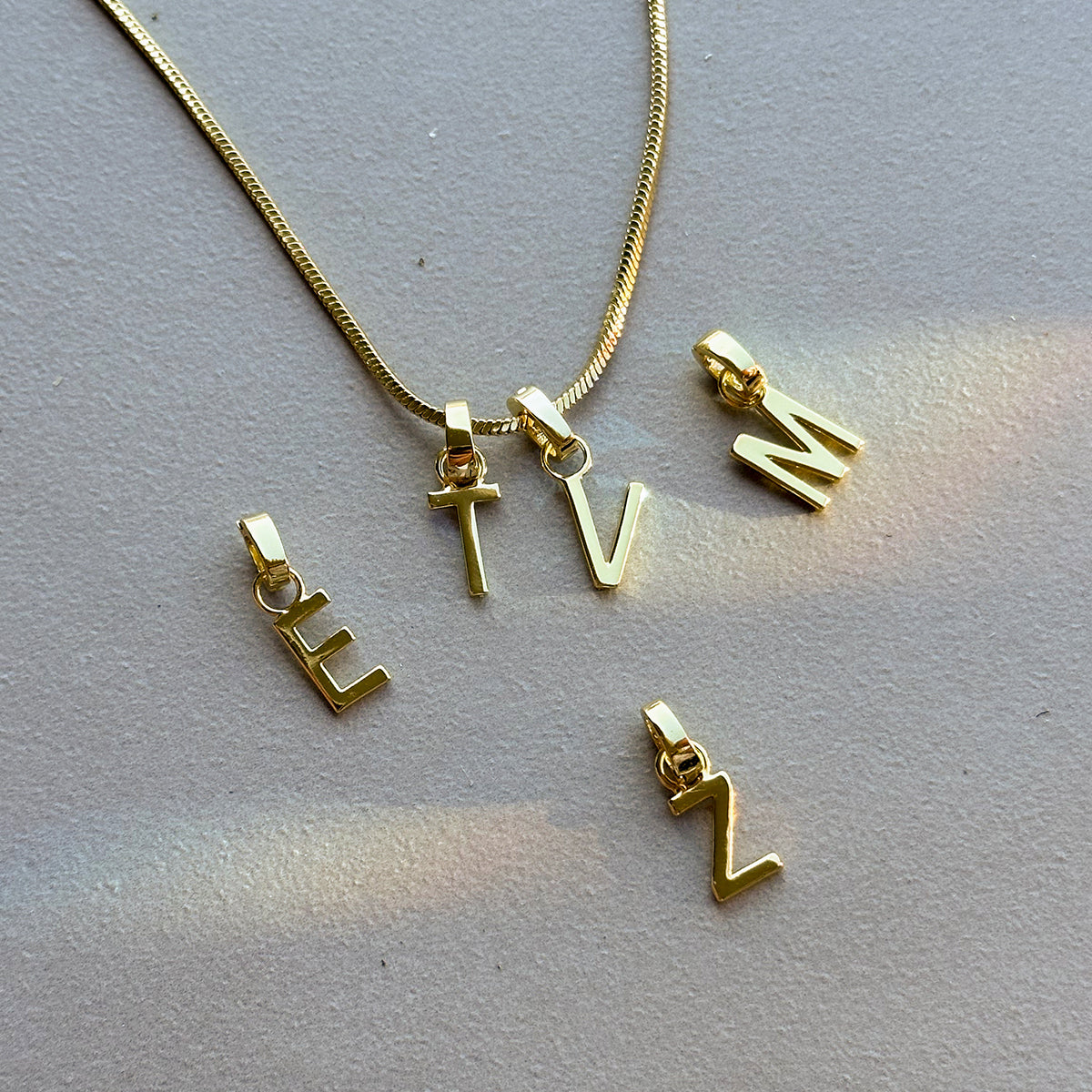 Gold Letter Charm with Initial Z | Charm Jewelry | Women's Jewelry by Uncommon James