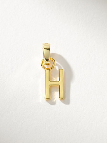 ["Letter Charm ", " Gold Solid H ", " Product Image ", " Uncommon James"]