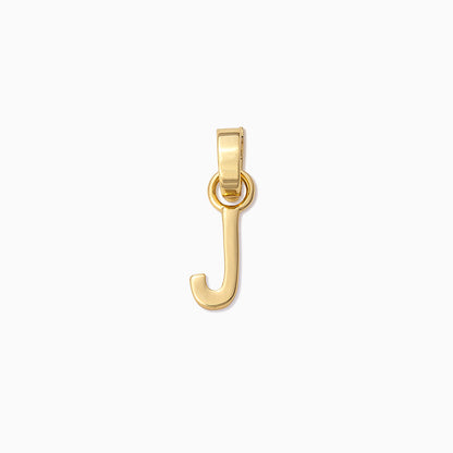 Letter Charm | Gold J | Product Image | Uncommon James