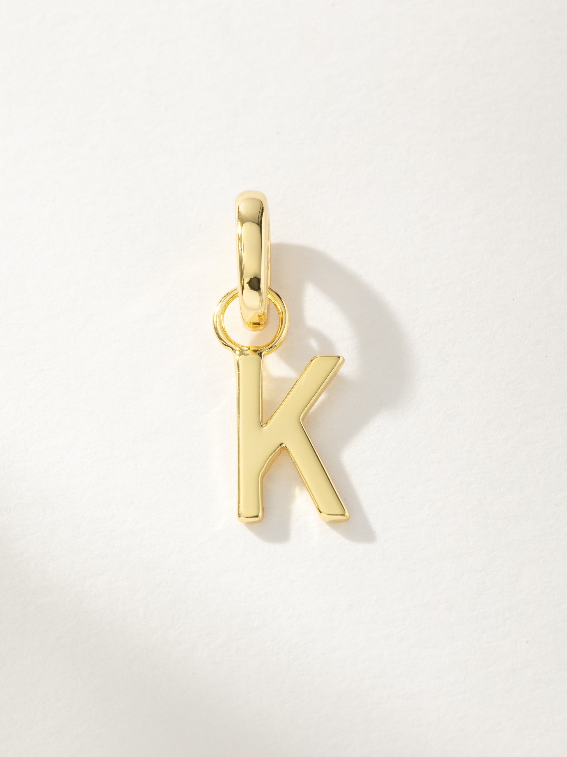 Letter Charm | Gold K | Product Image | Uncommon James