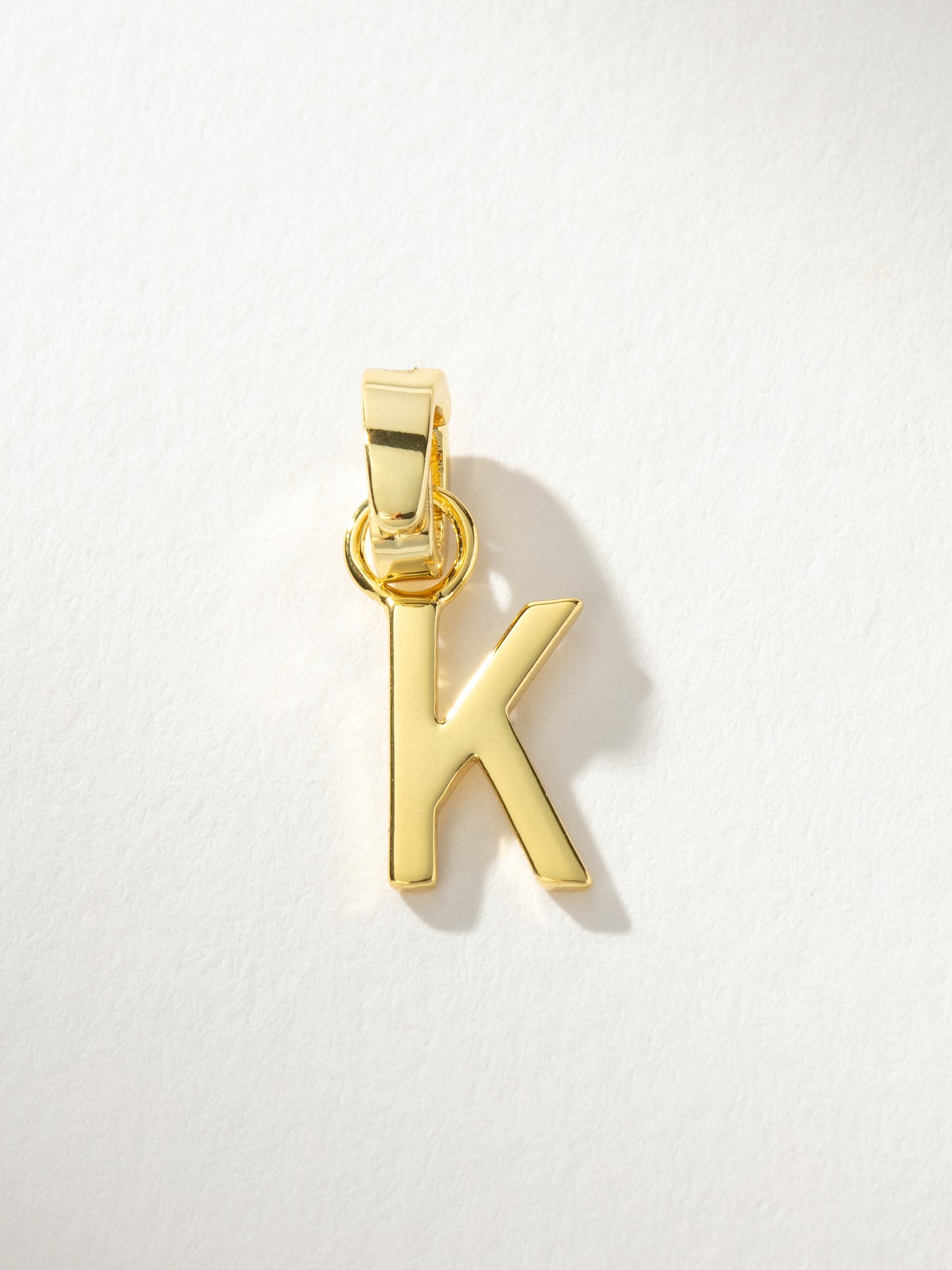 Letter Charm | Gold Solid K | Product Image | Uncommon James