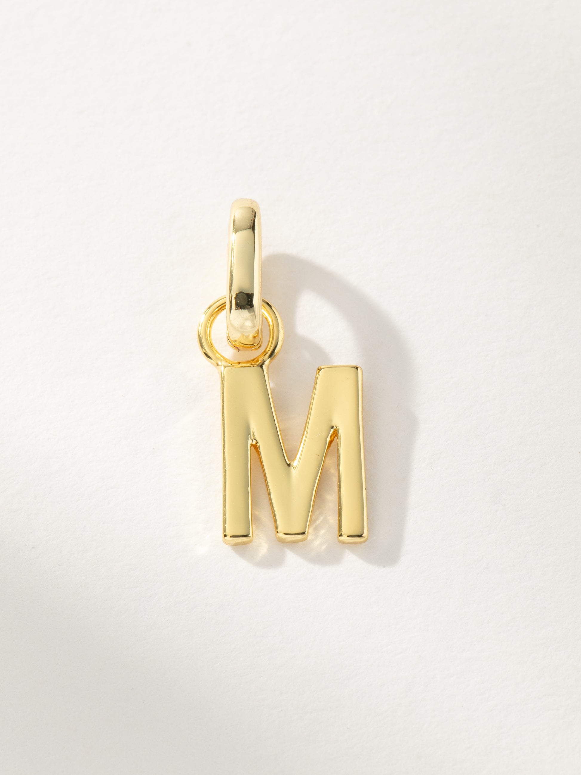 Letter Charm | Gold M | Product Image | Uncommon James