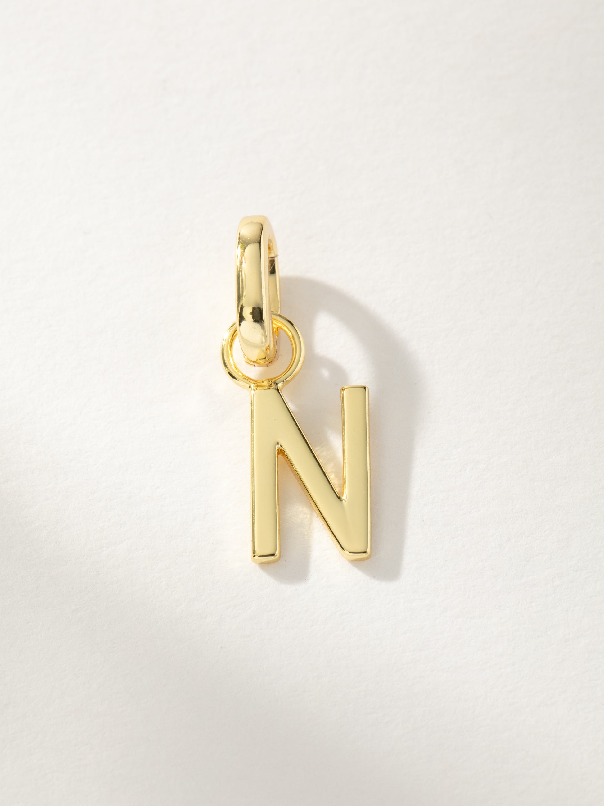 Letter Charm | Gold N | Product Image | Uncommon James