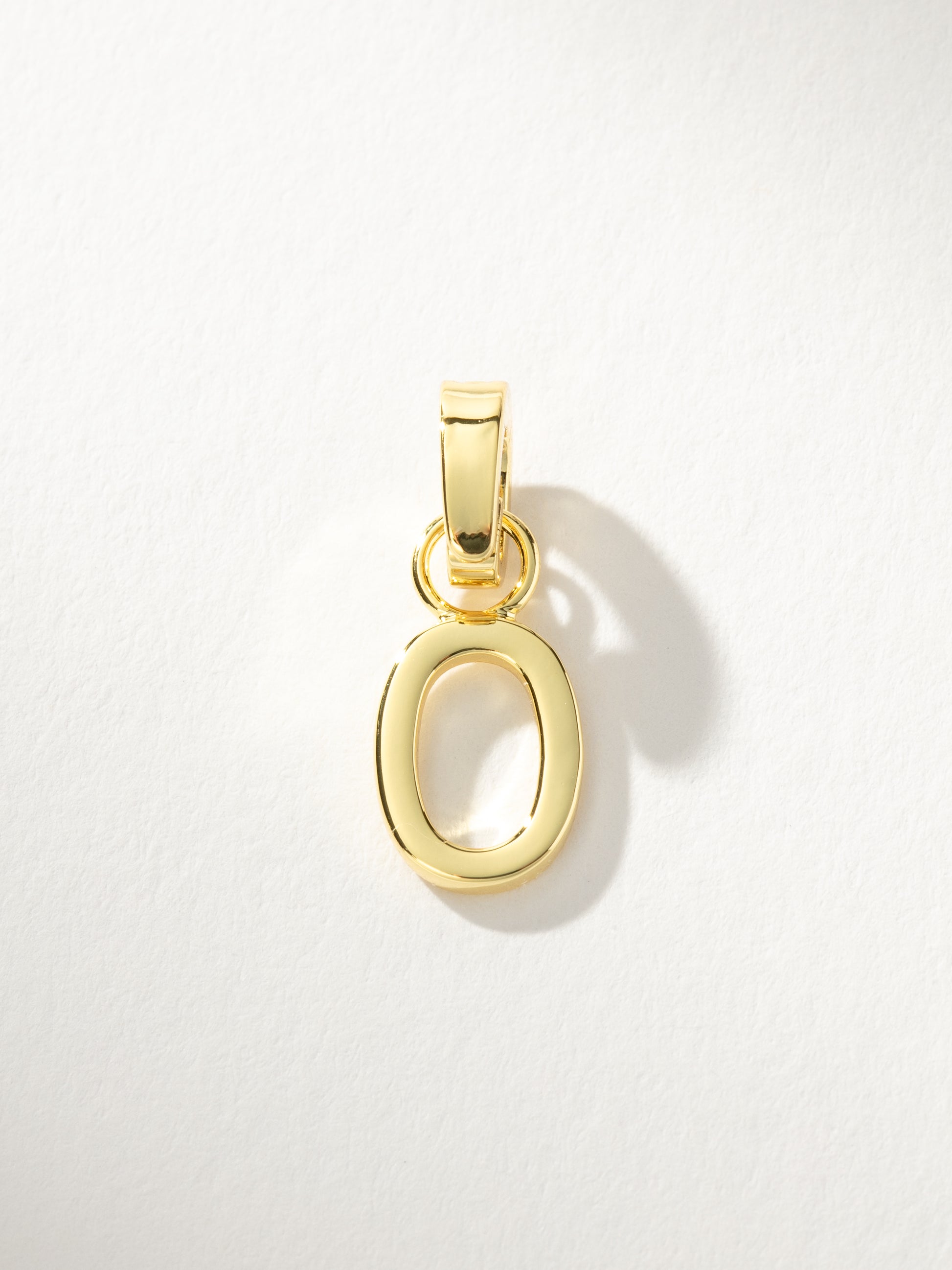 Letter Charm | Gold Solid O | Product Image | Uncommon James