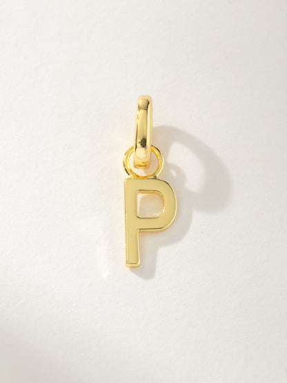 ["Letter Charm ", " Gold P ", " Product Image ", " Uncommon James"]