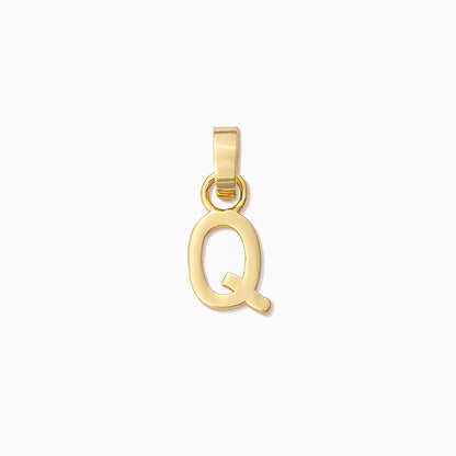 Letter Charm | Gold Q | Product Image | Uncommon James