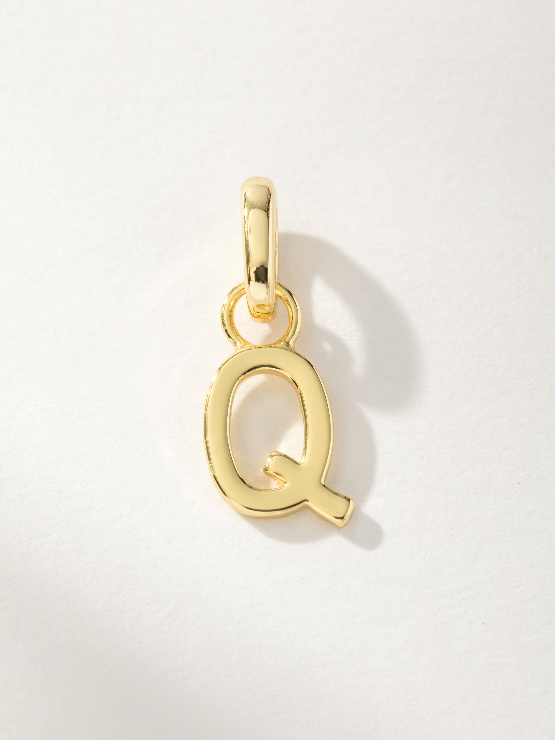 Letter Charm | Gold Q | Product Image | Uncommon James