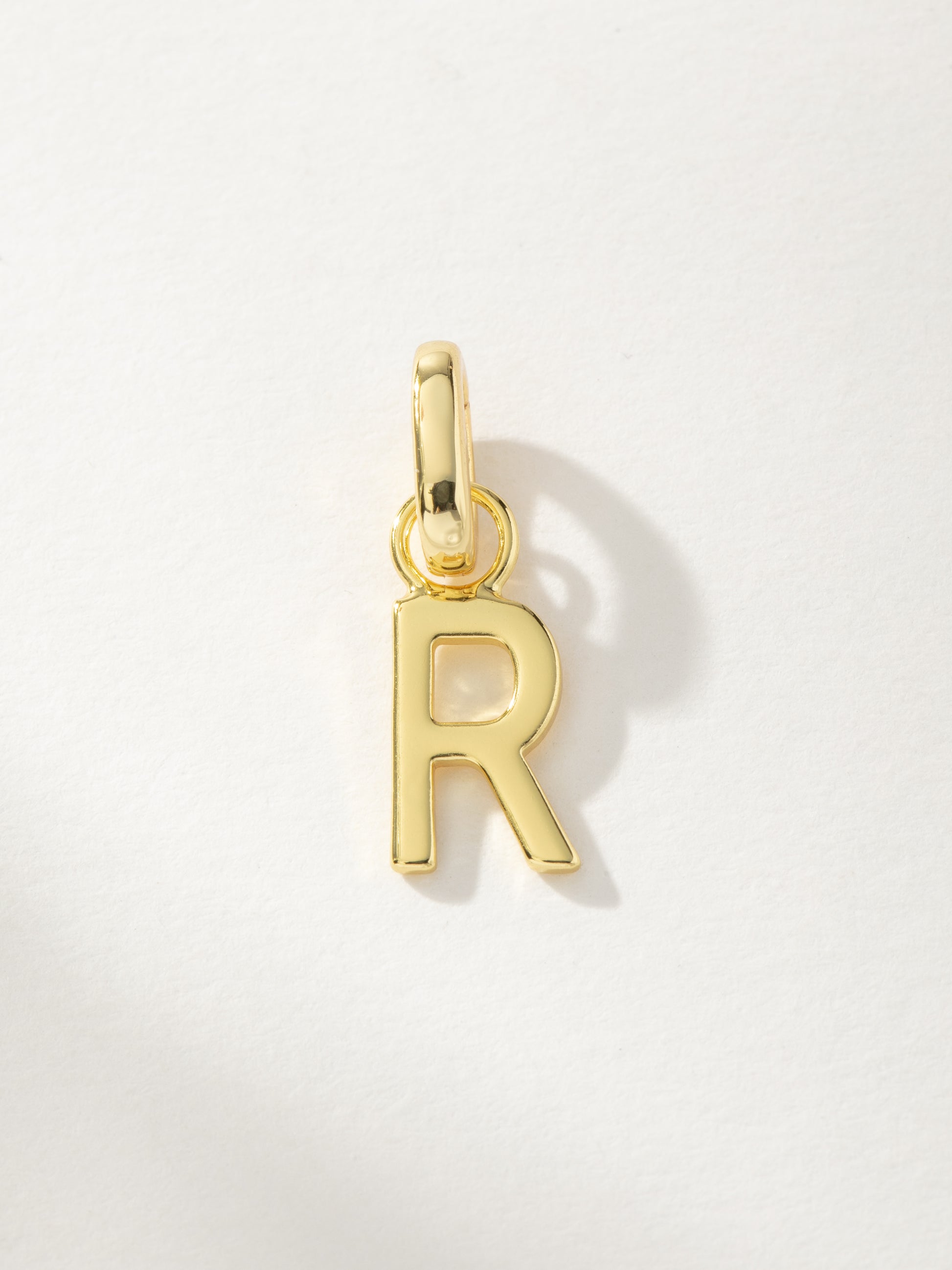 Letter Charm | Gold R | Product Image | Uncommon James