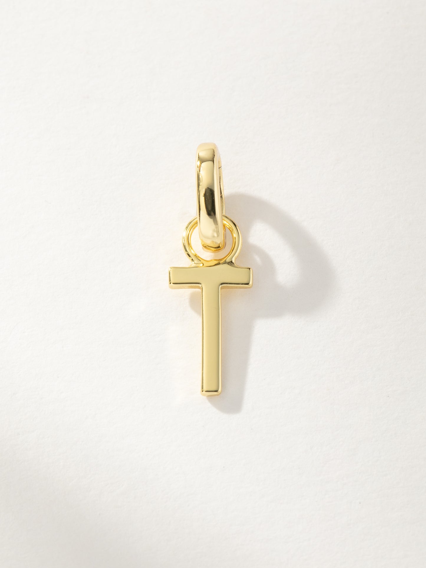 Letter Charm | Gold T | Product Image | Uncommon James