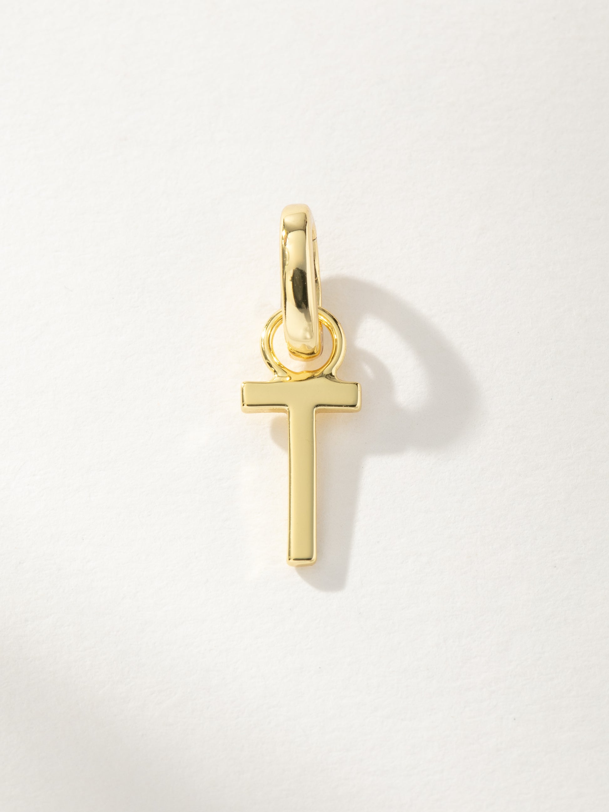 Letter Charm | Gold T | Product Image | Uncommon James