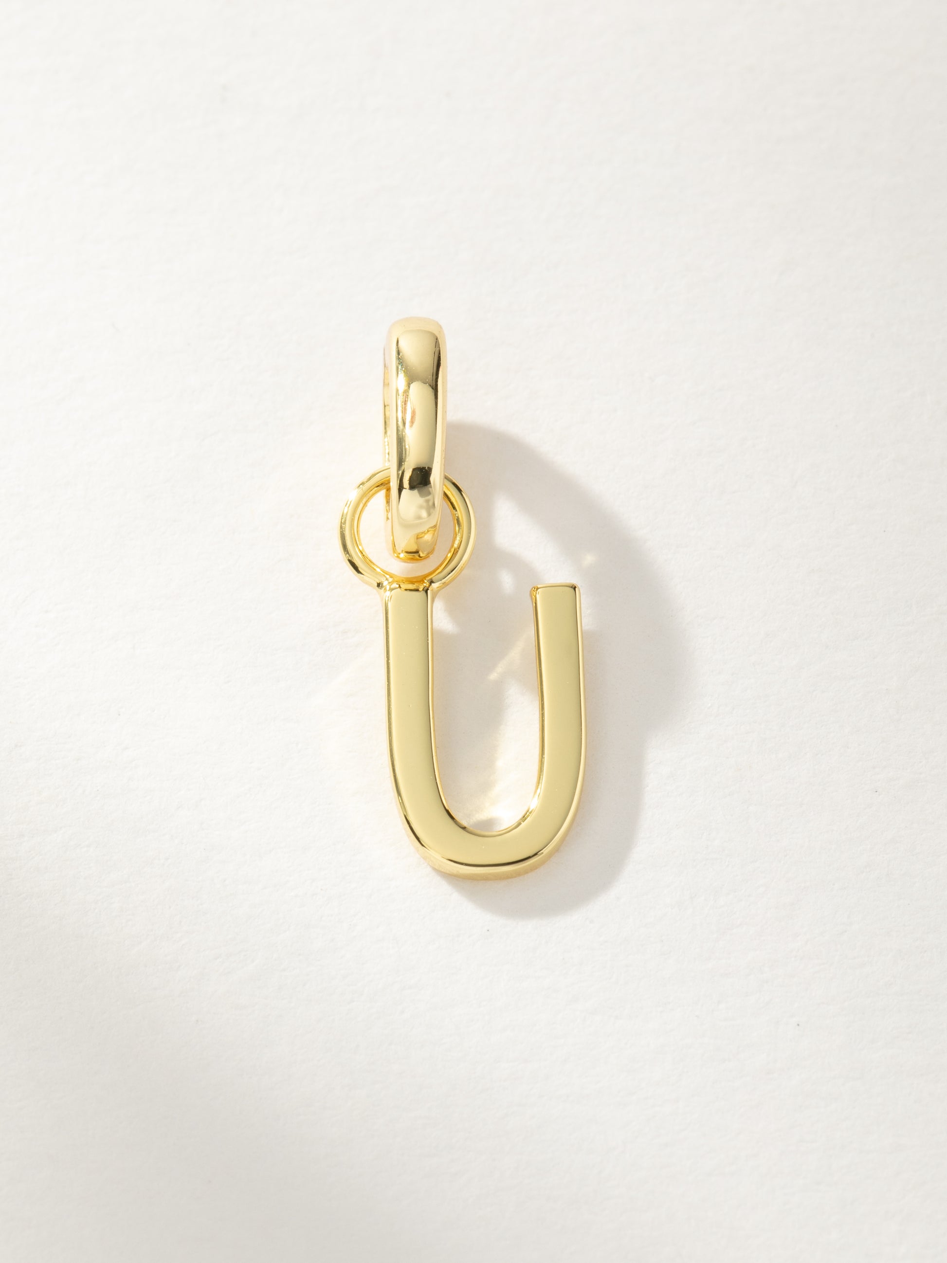 Letter Charm | Gold U | Product Image | Uncommon James